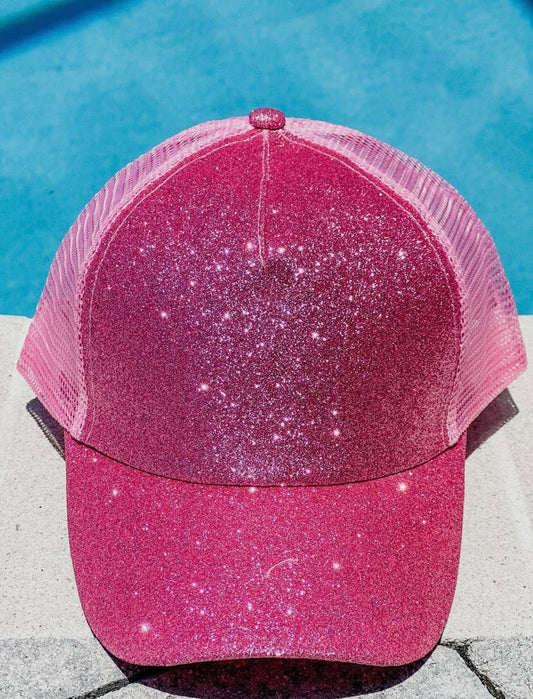 All The Sparkles Pink Trucker Hat