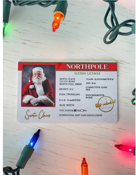 Santa Driver License