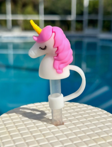 Unicorn Straw Cover