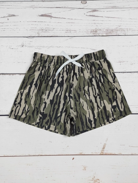 Boys Bottomland Camo Swim Shorts