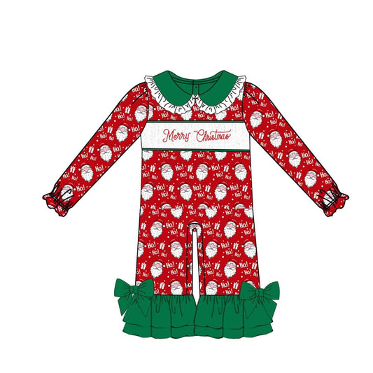 Santa Smocked ruffles