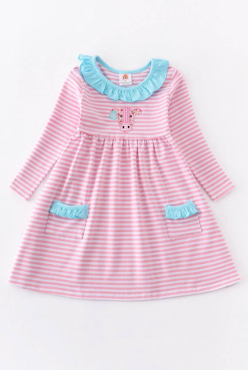 Cow Stripe Dress