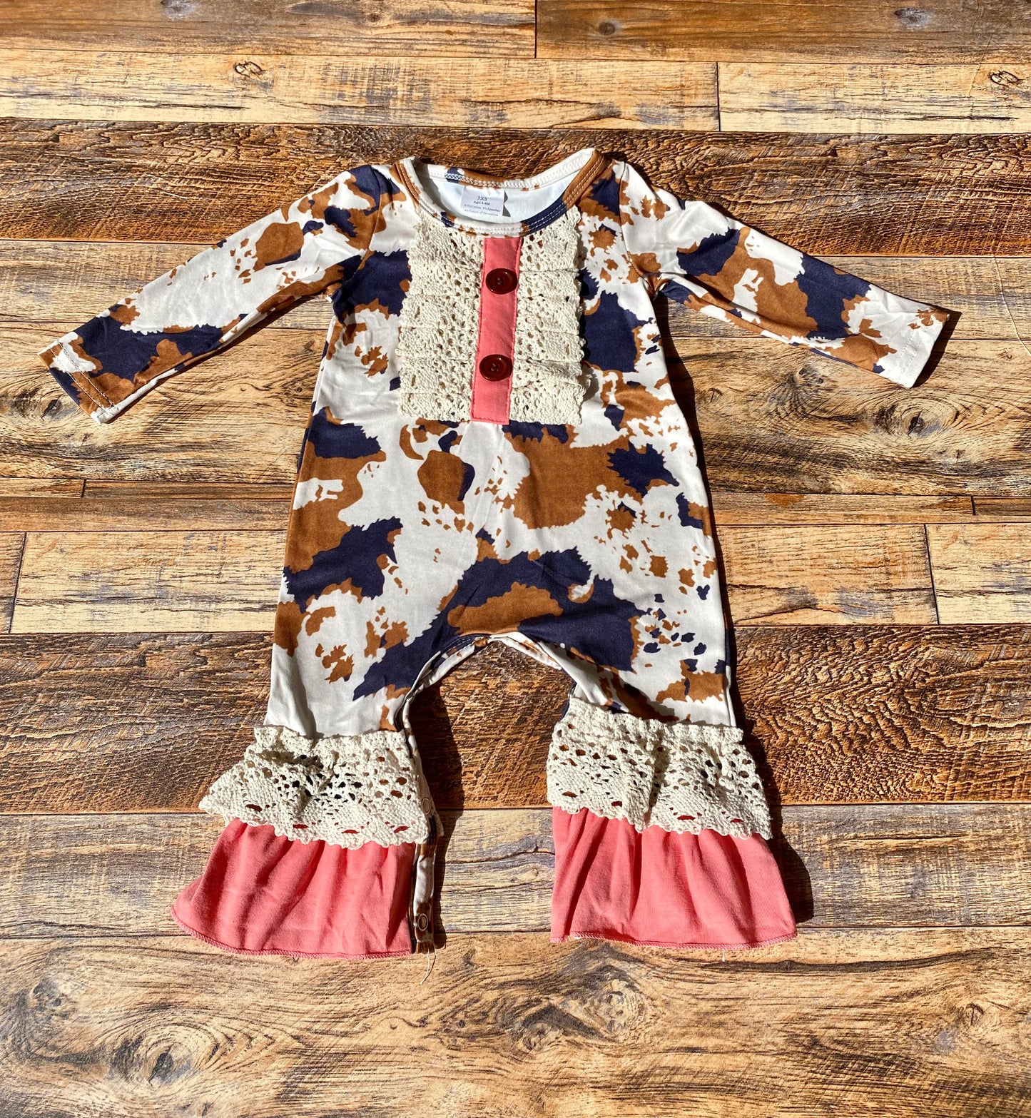 Cow Print Rompers