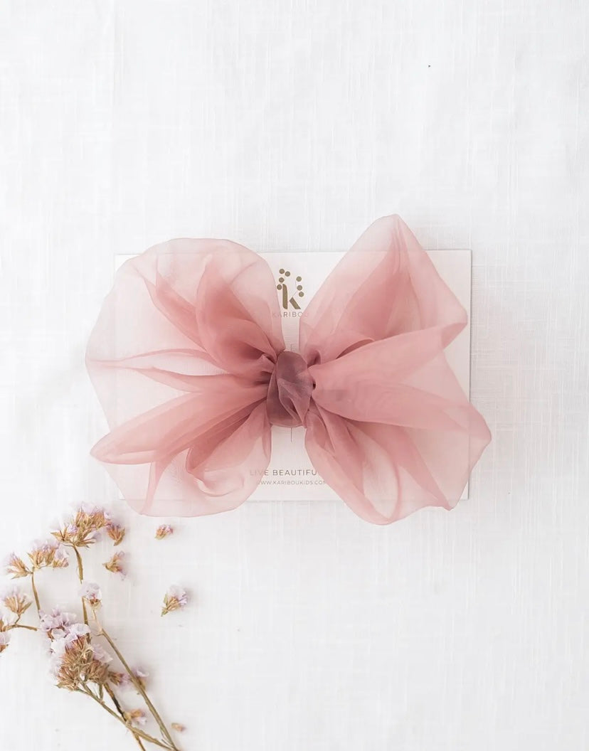 Dusty Rose Bow