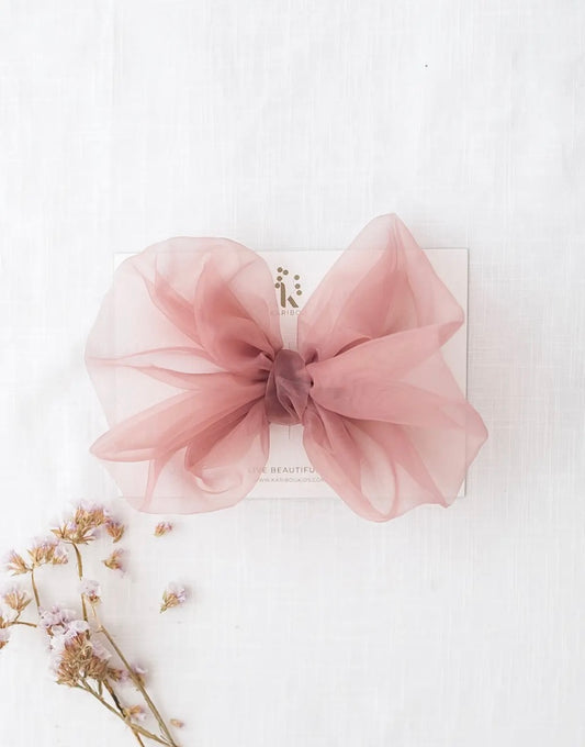 Dusty Rose Bow