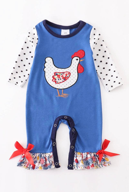 Rooster Ruffle Romper