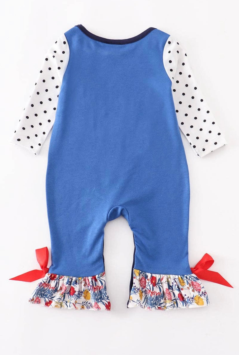 Rooster Ruffle Romper