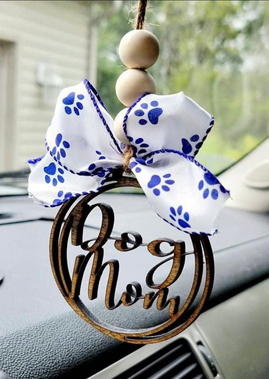 Dog Mom Car Charm