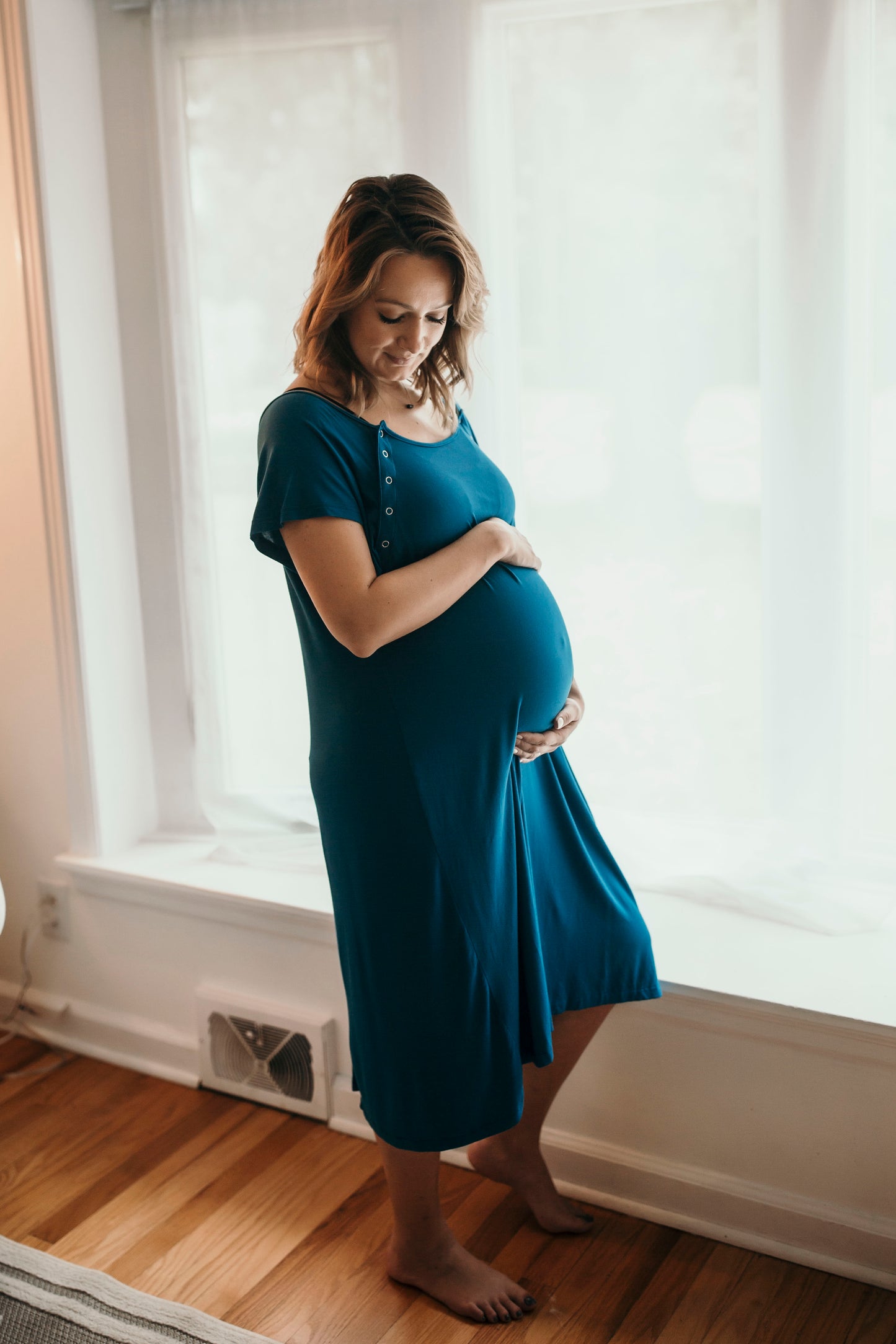 Blue Labor and Delivery/Nursing Gown